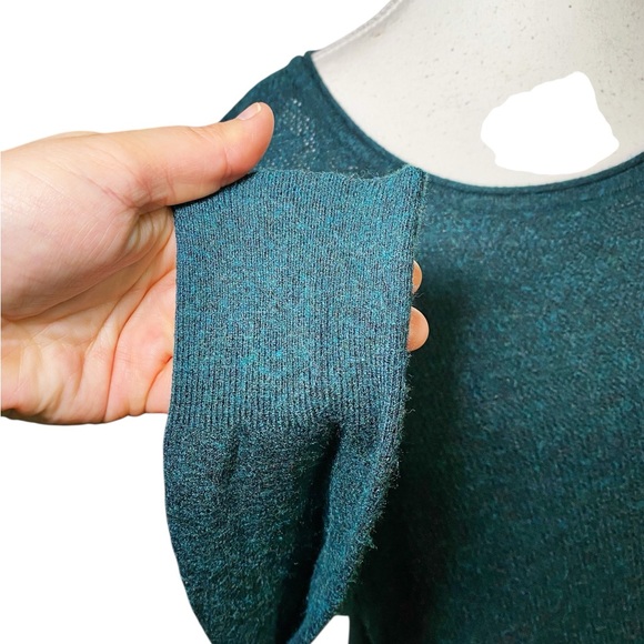 American Eagle Outfitters Teal Knit Sweater - Picture 5 of 13